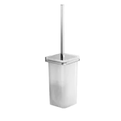 WC-kefe tartó, Sapho GLAMOUR króm tejüveg 573303