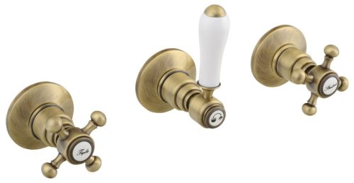 Falba süllyesztett csaptelep, Sapho ANTEA zuhany 2 irányú bronz SET305-106