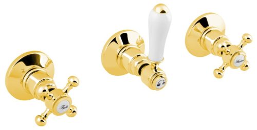 Falba süllyesztett csaptelep, Sapho ANTEA zuhany 2 irányú arany SET305-105