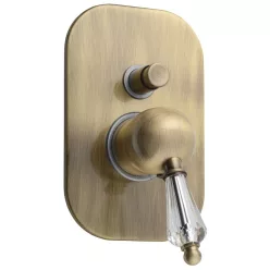   Falba süllyesztett, Sapho KIRKÉ CRYSTAL 2 irányú bronz KI42KB