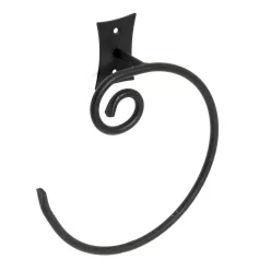 Törölközőtartó, Sapho REBECCA fekete kör fém CC006