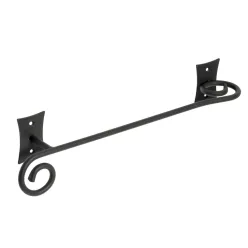 Törölközőtartó, Sapho REBECCA fekete fém 300x61 CC320