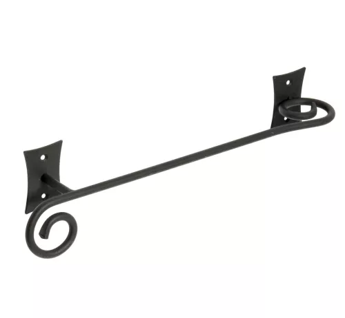 Törölközőtartó, Sapho REBECCA fekete fém 300x61 CC320