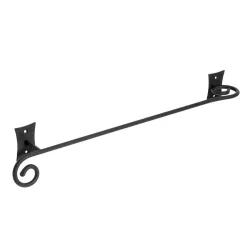 Törölközőtartó, Sapho REBECCA fekete fém 450x61 CC420