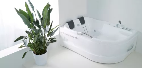 Hidromasszázs kád, Wellis Dublo E-Drive Touch 180 csaptelep nélkül WK00005-5 balos