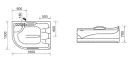Hidromasszázs kád, Wellis Dublo E-Drive Touch 180 csaptelep nélkül WK00005-5 balos