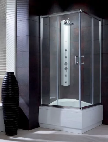 Zuhanykabin, Radaway Premium Plus C 1700 90x90 barna üveggel
