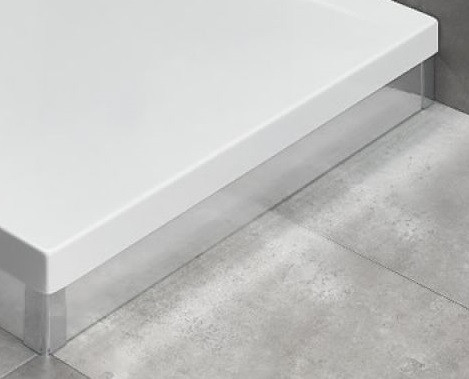 Zuhanytálca előlap, Radaway Argos C 100 króm