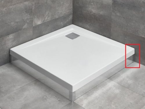 Végzáró elem, Radaway Argos zuhanytálcához jobbos króm