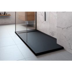   Zuhanytálca, Radaway Teos F 130x90 antracit műmárvány zuhanytálca