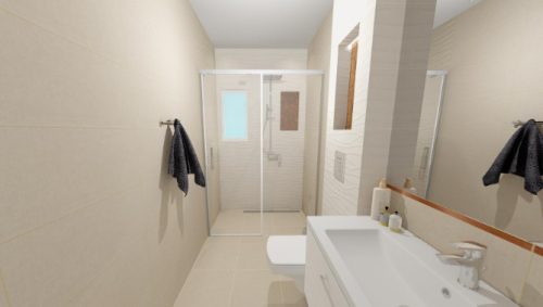 Csempe, Cersanit SHINY TEXTILE PS810 BEIGE SATIN 29,8X59,8 G1 OP502-002-1