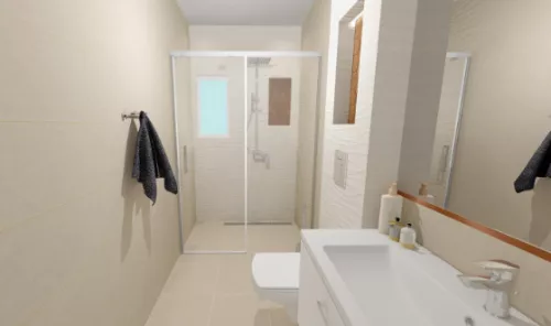 Járólap, Cersanit SHINY TEXTILE G440 BEIGE SATIN 42X42 G1 OP502-005-1