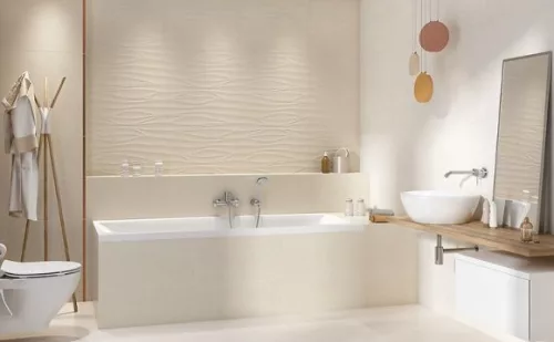 Járólap, Cersanit SHINY TEXTILE G440 BEIGE SATIN 42X42 G1 OP502-005-1