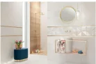 Dekorcsempe, Tubadzin Reflection White 2 14,8x14,8