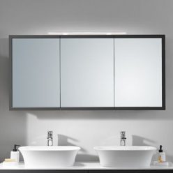   Felső szekrény, Kolpa San Blanche TOB 145-LED fehér tükrös szekrény