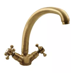 Mosogató csaptelep, Sapho Antea kétkaros bronz 3116