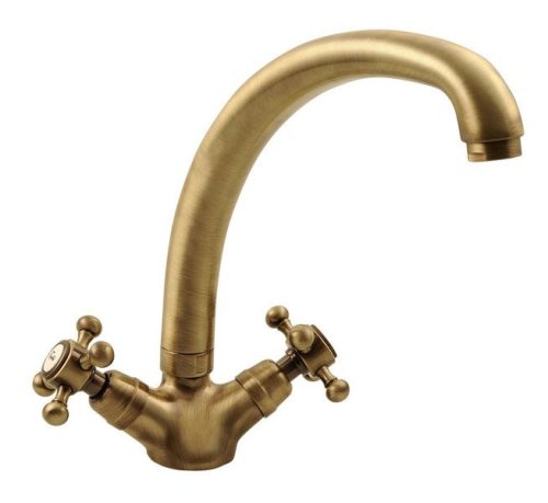 Mosogató csaptelep, Sapho Antea kétkaros bronz 3116