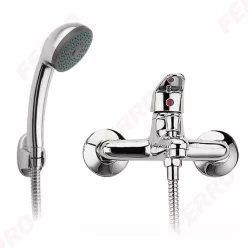 Kádtöltő csaptelep, Ferro Smile fali, zuhanyszettel BSM11