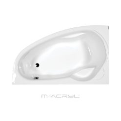   Hidromasszázs kád, M-Acryl Liza  140x90 Wellness Premium elektromos vezérléssel