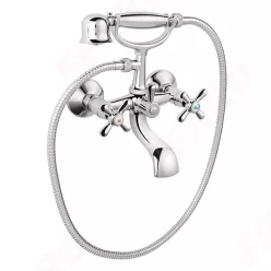 Kádtöltő csaptelep, Ferro Retro New zuhanyszettel XD11