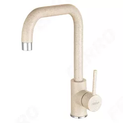   Mosogató csaptelep, Ferro Freya elforgatható kifolyóval homokszín BFR42S