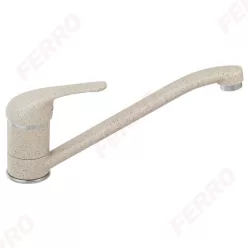   Mosogató csaptelep, Ferro Freya elforgatható kifolyóval homokszín BFR4S