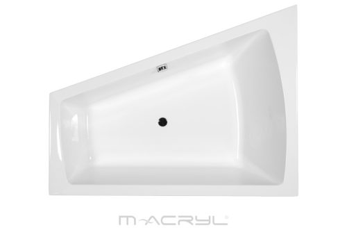 Hidromasszázs kád, M-Acryl Trinity  160x120 Active 4+4+4 pneumatikus vezérléssel