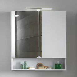 Tükör, Kolpa San Evelin tükrös szekrény TOE 65 szürke