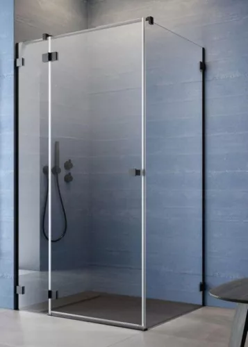 Zuhanykabin, Radaway Essenza Pro KDJ black 80x80 Balos