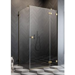 Zuhanykabin, Radaway Essenza Pro KDJ gold 90x100 Jobbos