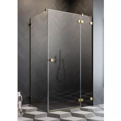 Zuhanykabin, Radaway Essenza Pro KDJ gold 90x120 Jobbos
