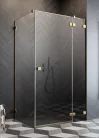 Zuhanykabin, Radaway Essenza Pro KDJ gold 120x120 Jobbos