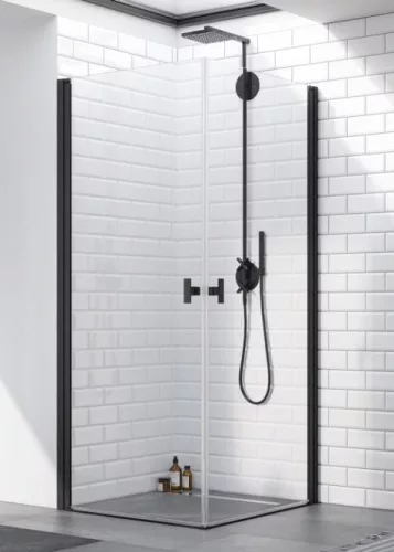 Zuhanykabin, Radaway Nes Black KDD I 100x100