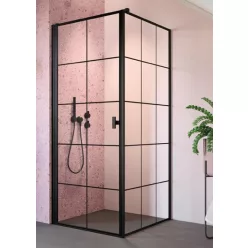 Zuhanykabin, Radaway Nes Black KDJ I Factory 100x90 balos