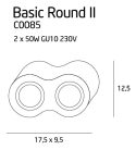 Lámpa, MaxLight Basic Round C0085