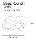 Lámpa, MaxLight Basic Round C0086