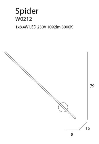 Lámpa, MaxLight Spider W0212