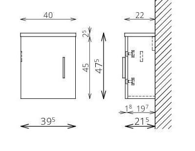 Alsó szekrény, TBoss Lux 40