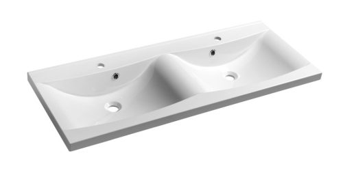 Mosdó, Sapho Luciola öntöttmárvány duplamosdó 120x50 cm 50122