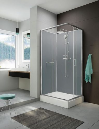 Zuhanykabin, Sanplast KCKN/CLIIa-90x120 W0 szett ezüst