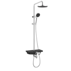 Zuhanyszett, Sanotechnik kádtöltővel fekete AS704