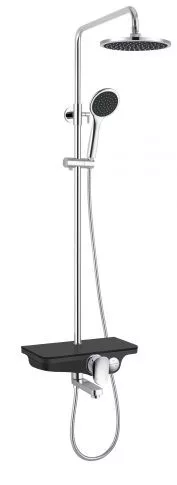 Zuhanyszett, Sanotechnik kádtöltővel fekete AS704