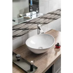 Mosdó, Aqualine 42x15x34 kerámiamosdó 49412
