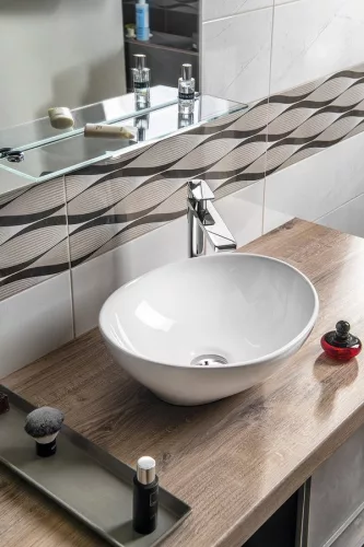 Mosdó, Aqualine 42x15x34 kerámiamosdó 49412