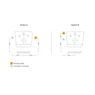 Wc tető, Aqualine Blooming Eko elektronikus bidé vízmelegítéssel NB-1120D