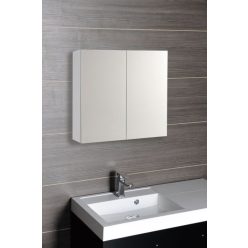 Felső szekrény, Aqualine Vega tükrös 80x70 fehér VG080