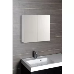 Felső szekrény, Aqualine Vega tükrös 80x70 fehér VG080