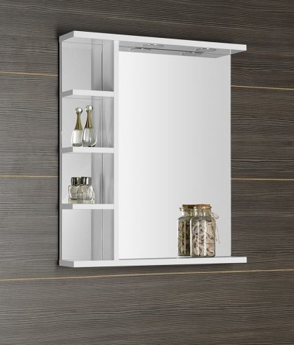 Tükör, Aqualine Korin 60x70 LED világítással, polccal KO370