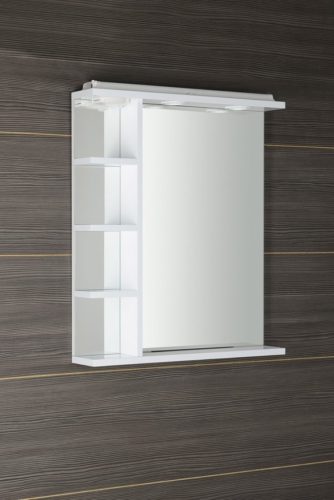 Tükör, Aqualine Korin 60x70 dugaljjal LED világítással, polccal KO377