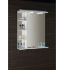 Tükör, Aqualine Korin 60x70 dugaljjal LED világítással, polccal KO377